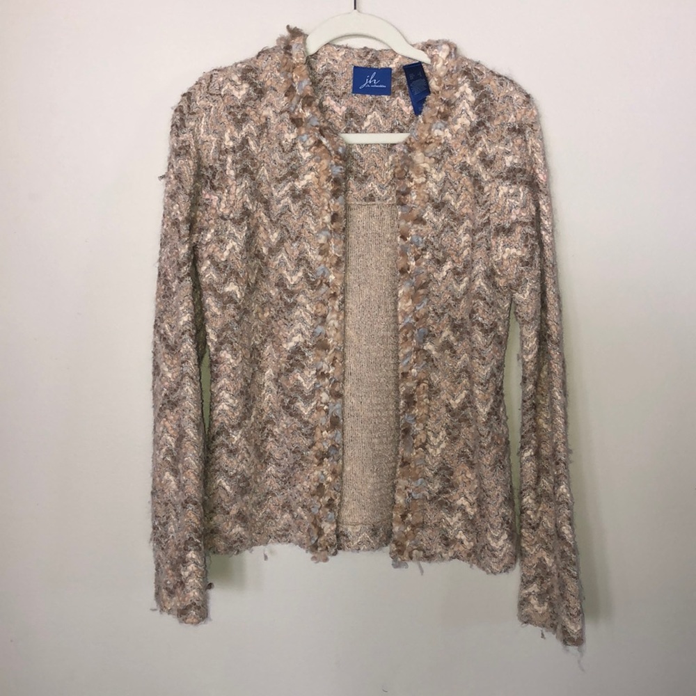 Tan toned sweater jacket